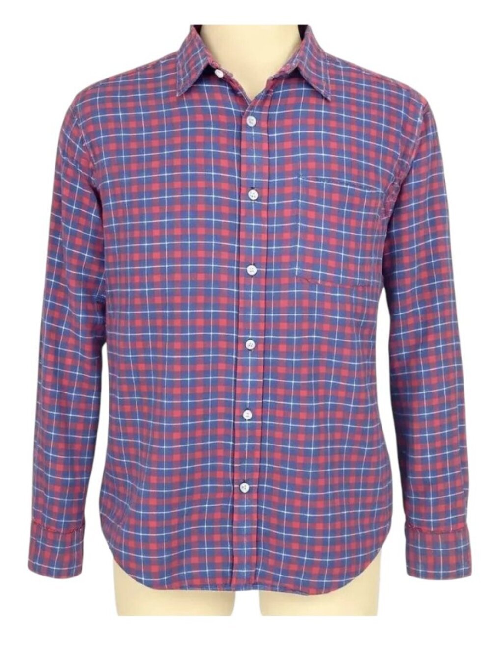 Faherty Men’s Movement Shirt – Half Moon Bay Plaid (Size Large)